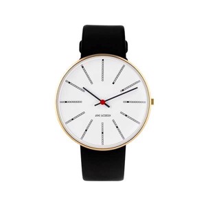 Arne Jacobsen Bankers ur - Guld - Ø 40 mm 53108-2001G